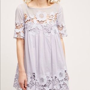 Anthropology Lilac Lace Dress